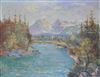 Josip Potočnik - Sava - pogled na Kočno in Grintovec