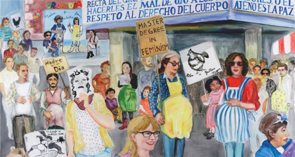 Arhivske verižne reakcije: med in onkraj Archivo Pinto mi Raya, re. act. feminism, Mesto žensk