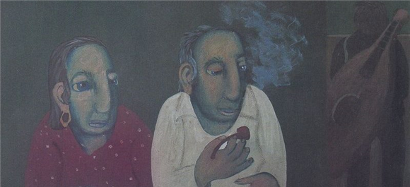 Bogdan Borčič, Jože Tisnikar in Karel Pečko. Slike
