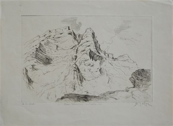 Božidar Jakac - Pren planina pri Jablanici