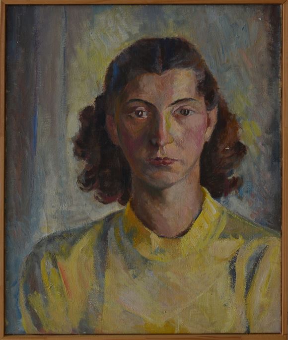 Elda Piščanec - Ženski portret v rumenem