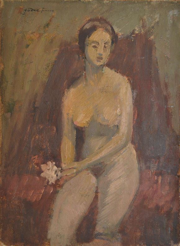 France Godec - Deklica z rožo