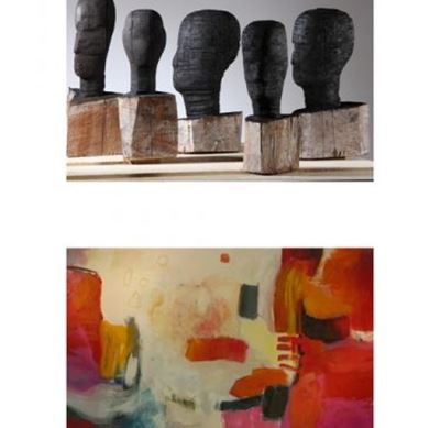 HANNI GOLDHARDT. Slike in KONRAD RISCH. Skulpture