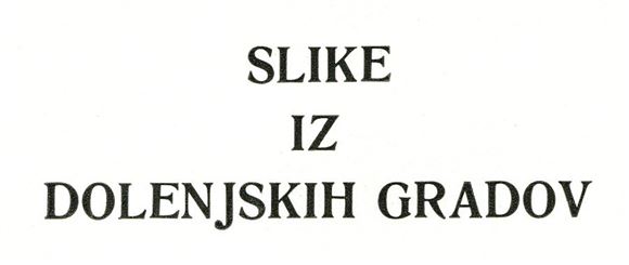 Več avtorjev - Slike iz dolenjskih gradov