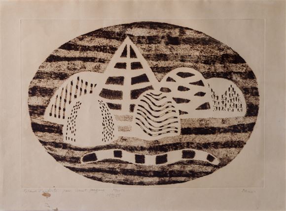 Zoran Mušič - Paysage Siennos