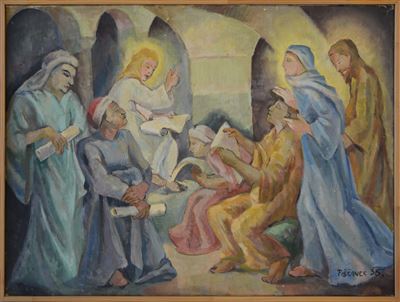 Elda Piščanec - Dvanajst letni Jezus v templju