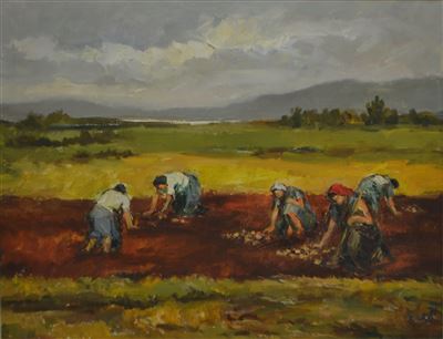 Lojze Perko - Pobiralke krompirja