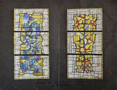 Stane Kregar - Osnutek za vitraj (Primskovo)