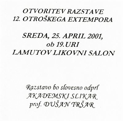 Več avtorjev - 12. otroški extempore