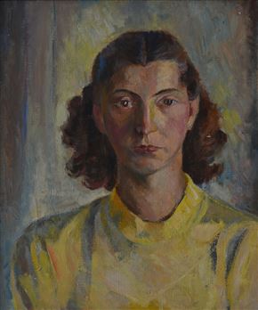 Elda Piščanec - Ženski portret v rumenem