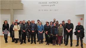 Iskanje matrice - razstava grafik