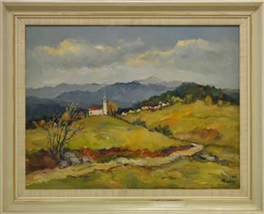 Lojze Perko - Krajina s cerkvijo