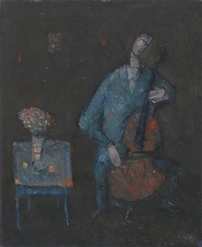 Maks Kavčič, olja