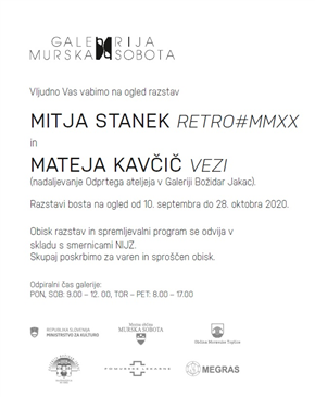 Mitja Stanek. RETRO#MMXX / Mateja Kavčič. VEZI