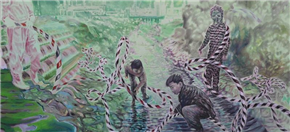 Uroš Weinberger. Slike in risbe (velika galerija)/ 20 let likovnih delavnic v Galeriji Murska Sobota (mala galerija)