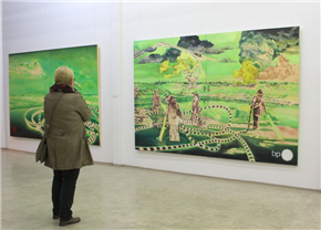 Uroš Weinberger. Slike in risbe (velika galerija)/ 20 let likovnih delavnic v Galeriji Murska Sobota (mala galerija)