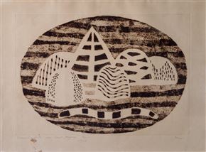 Zoran Mušič - Paysage Siennos